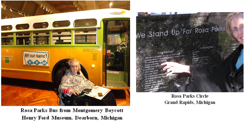 Rosa Parks Bus and Rosa Parks Circle