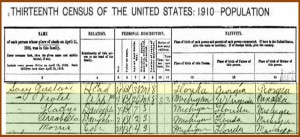 1910 Census - Lacey